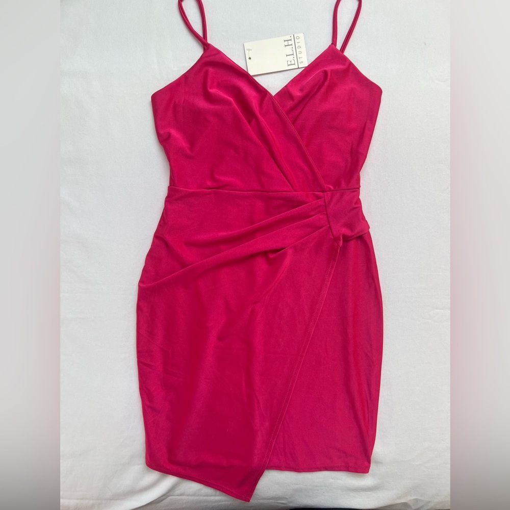 NWT-E.L.H Studio Pink Mini Dress.